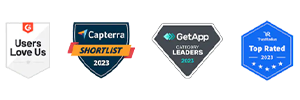 badges of ratings from other sites