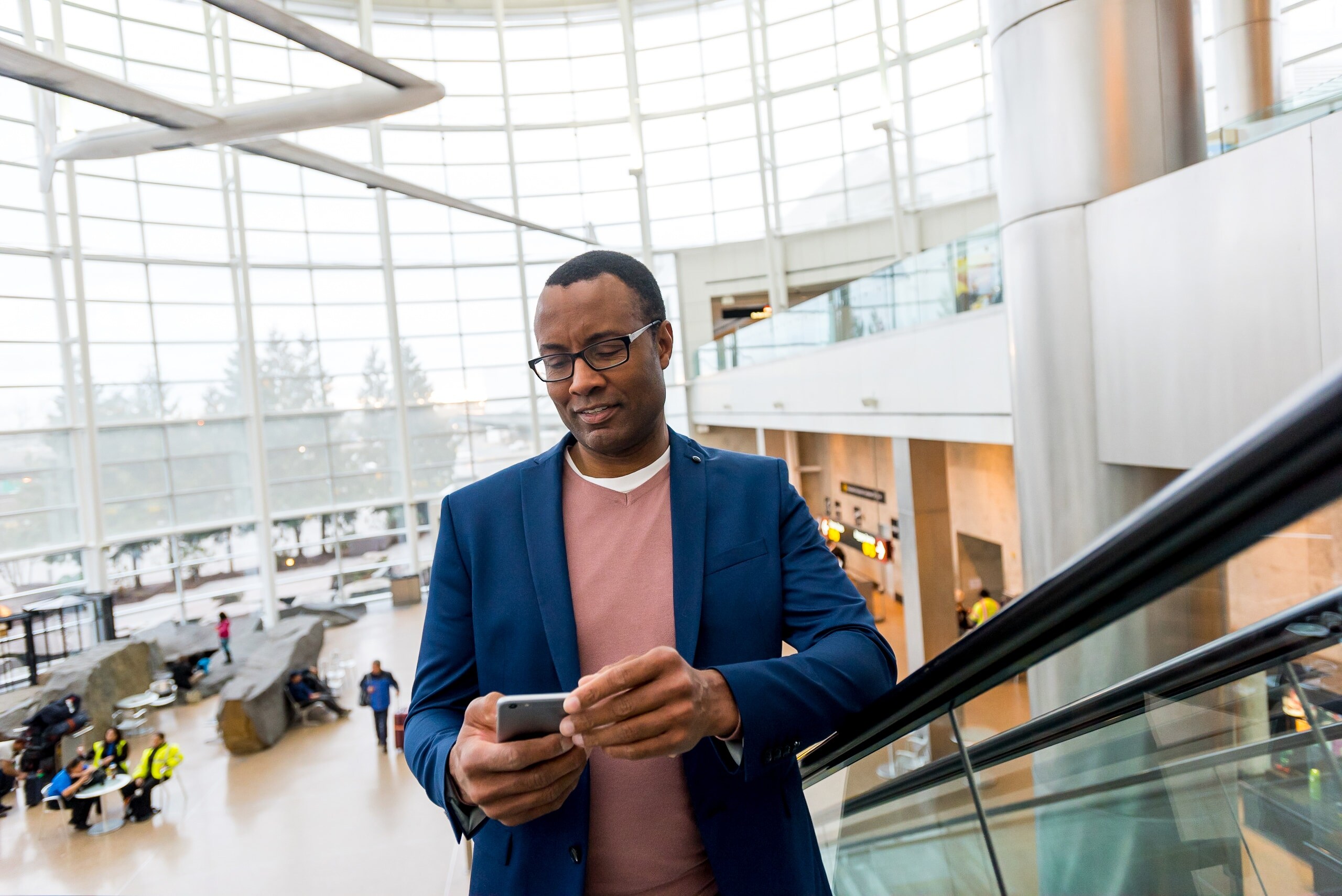 Person looking at phone