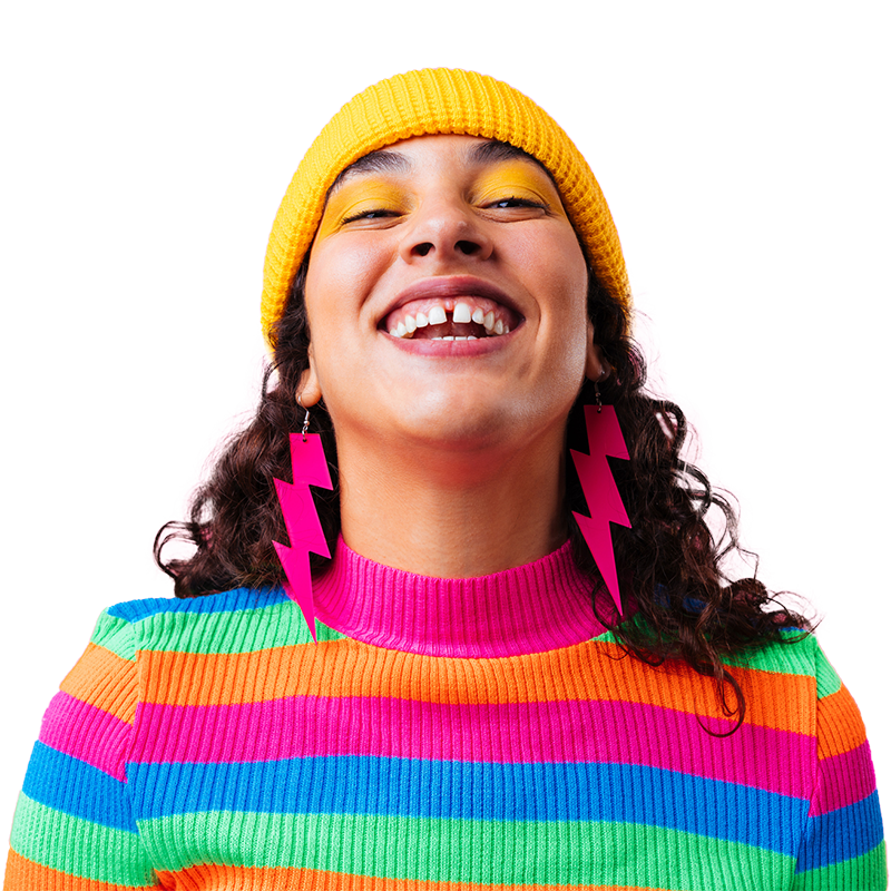 woman smiling
