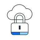 Cloud and padlock