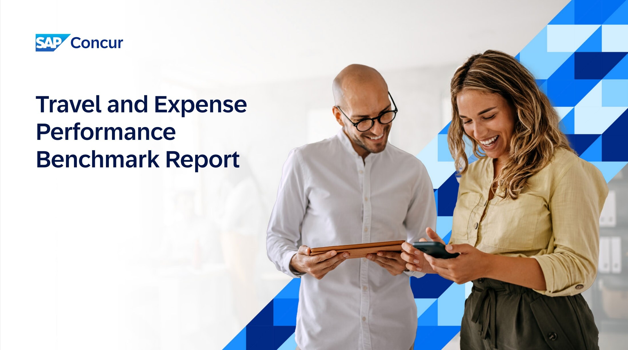 man and women on tablet 