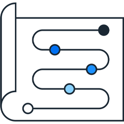 Map path pictogram