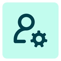 admin gear icon