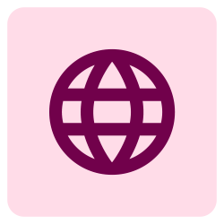 Globe pictogram